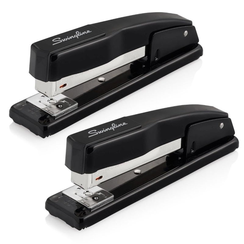 Swingline Commercial Stapler, 20 Sheet Capacity, Jam Free, Metal, 2 Pack, Black (44401AZ) - Image 1