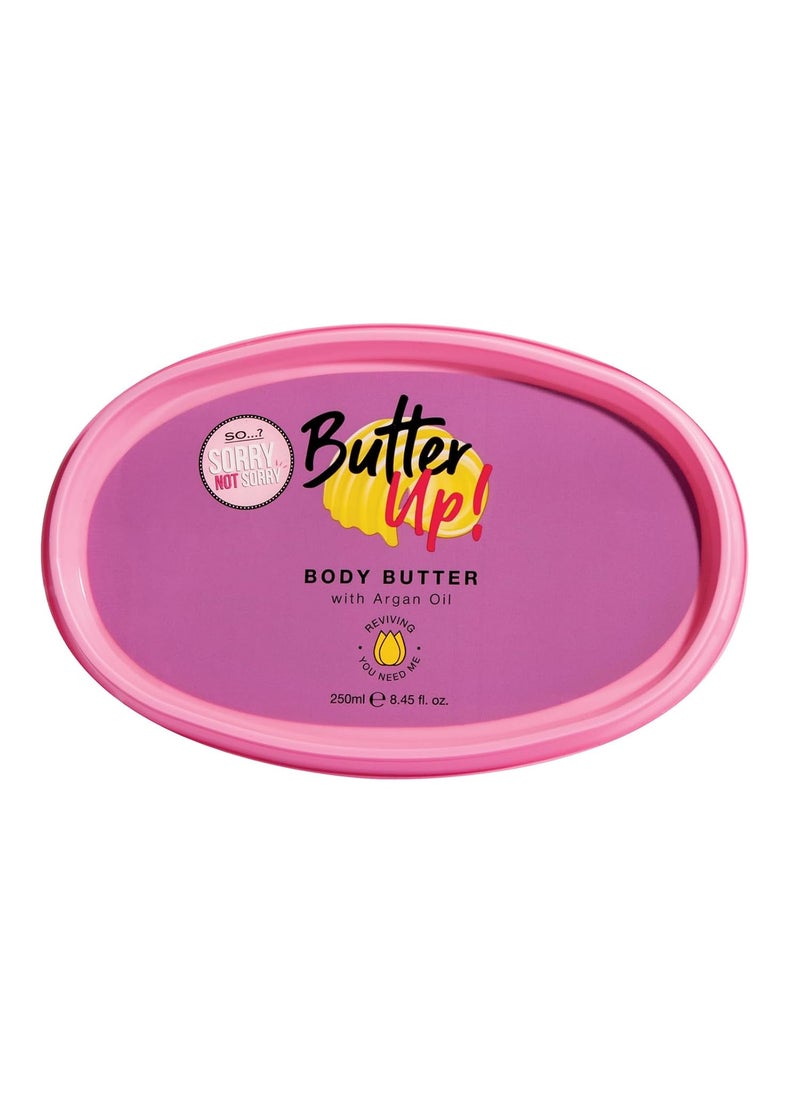 So..? So Sorry Not Sorry Butter Up Body Butter  Infused with Argan Oil and Vanilla  Nourishing Body Lotion for Women  845 oz  - Image 1