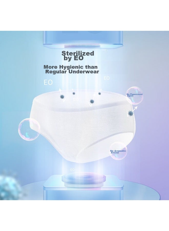 Matern'Ella Zichu Disposable Underwear For Women, Pure Cotton, No-wash, For Pregnant Women, Postpartum, Menstrual Period, Travel, Business Trip, Size L, 15 Pieces - Image 3