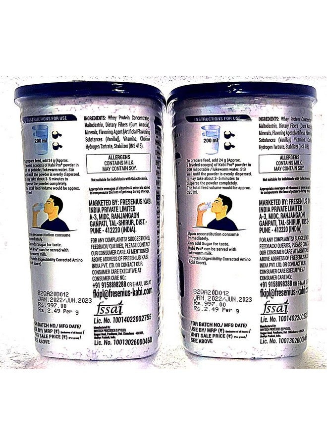 Fresenius Kabi Fresenius Kabi Kabi Pro (400gm ) - Pack of 2 - Image 2