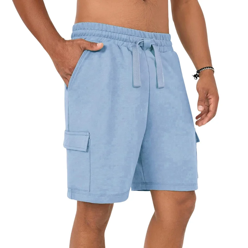 نوبيرو شورت رجالي كارغو أزرق فاتح