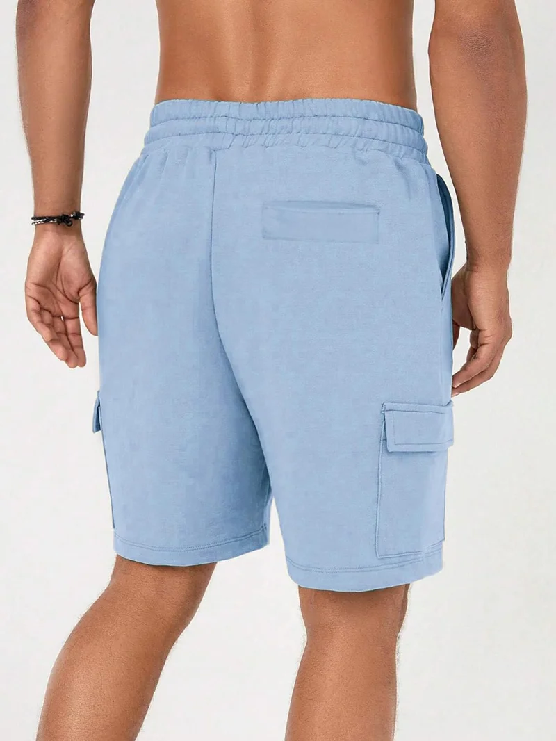Nobero  Men's Cargo Shorts in Light Blue for Men | Best Price UAE