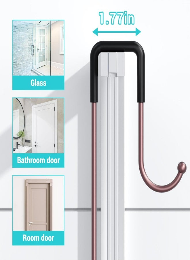 Aitatty Over the Door Hanging Shower Caddy: Rustproof Hanging Organizer over the Door - No Drilling Bathroom Rack for Inside Shower Bronze - Image 5
