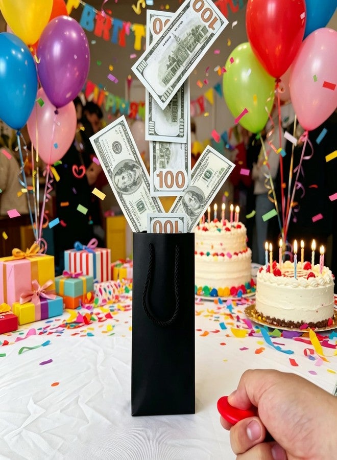 JINSTABAG Make It Rain Money Pop Up Gift Box Birthday Surprise Explosion Cash Gift Idea For Women Men Adults (Black - Image 4