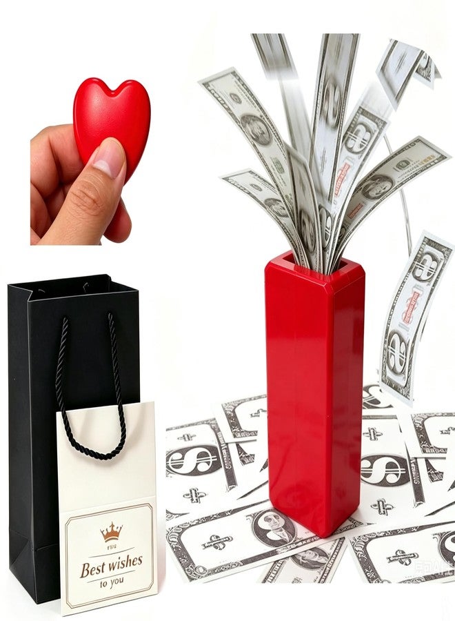 JINSTABAG Make It Rain Money Pop Up Gift Box Birthday Surprise Explosion Cash Gift Idea For Women Men Adults (Black - Image 1