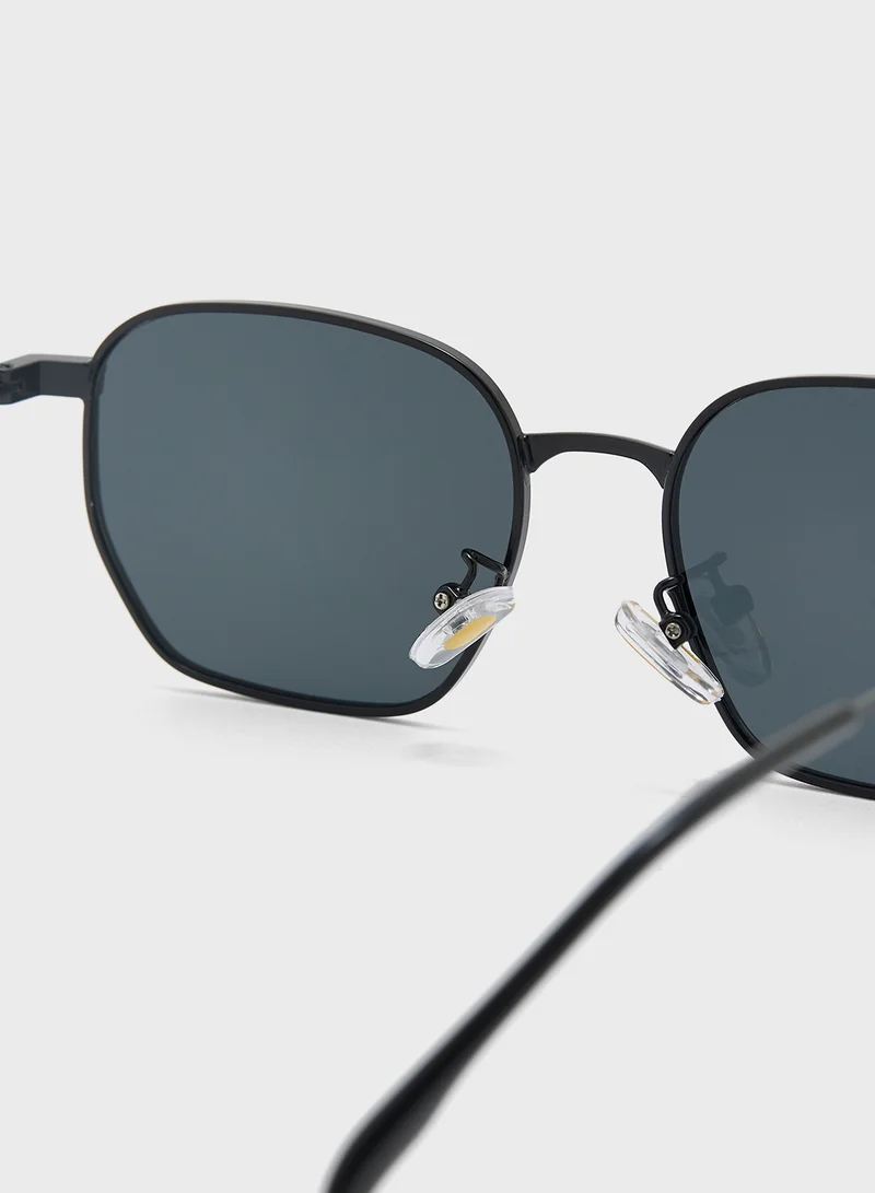 Seventy Five Square Aviator Sunglasses