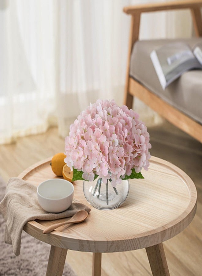 Leftover Hydrangea Artificial Flowers with Vase,Pink Real Touch Hydrangea Flowers with Butterfly,Faux Hydrangea Flowers for Floral Centerpieces for Tables,Home Decor,Wedding Decor,Coffee Table Decor - Image 2