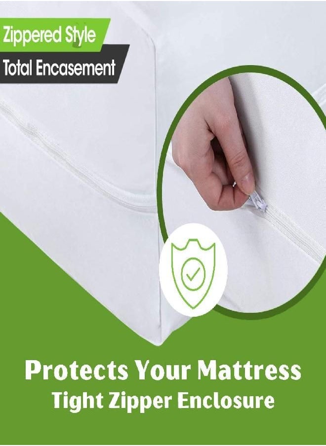 Guardmax - Guardmax California King Mattress Protector Cover Zippered | 100% Waterproof Zippered Encasement | Soft, Healthy and Breathable | California King Size (72x84) - Image 1