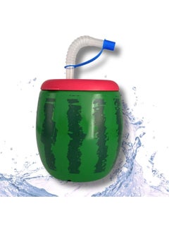 Buffer ® Watermelon Model 900 ml Water Bottle with Straw, Flask  - Image 1
