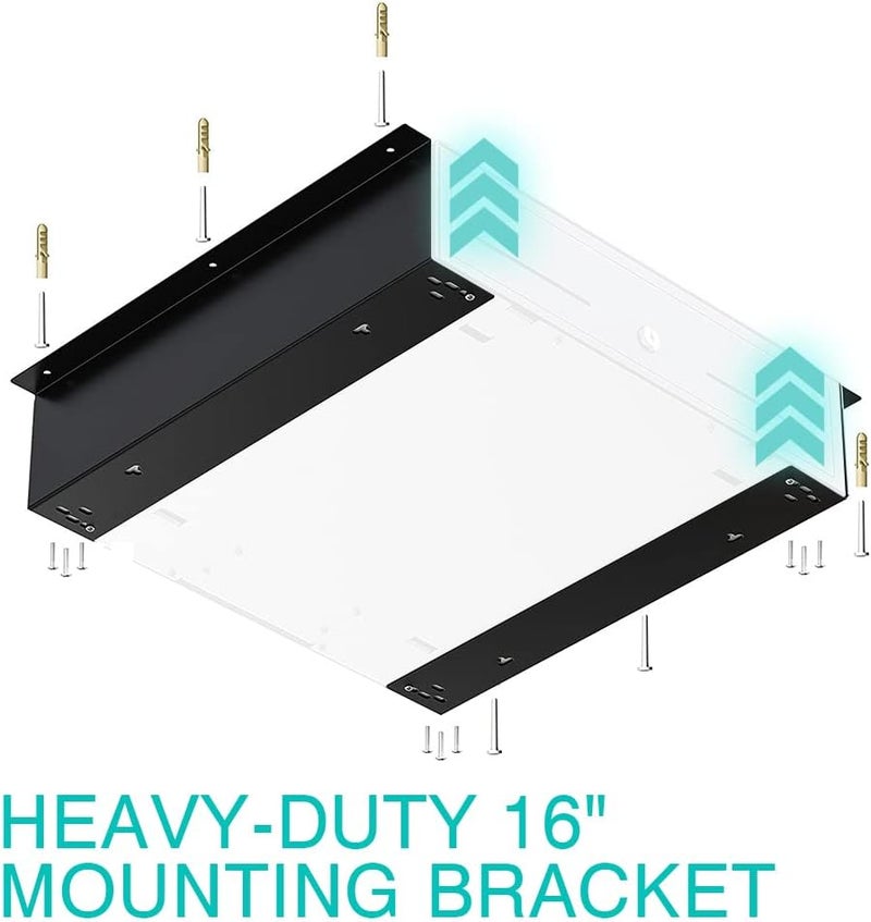 Skywin TidyFriend Cash Register Stand Brackets, 16 in Cash Drawer Under Counter Mount Brackets, Heavy Duty Steel Mounting Brackets for Square Cash Drawer, Brackets for Cash Drawer Under Counter (2 Pack) - Image 2