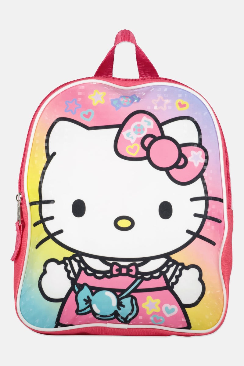 Hello Kitty حقيبة ظهر صغيرة للبنات بطبعة جرافيك، متعددة الألوان - Image 1