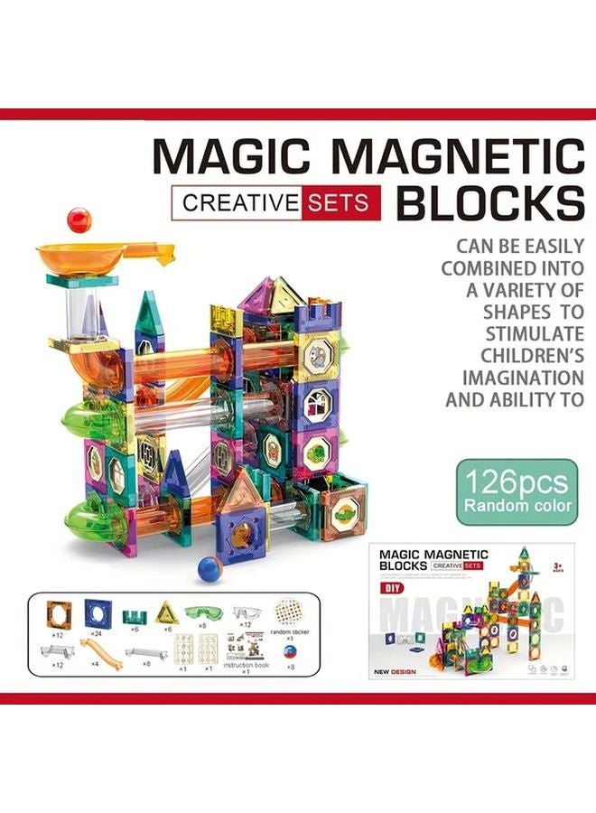 126PCS STEM Magnetic Building Blocks 3D Colorful Magnet Set For Kids Ages 3 8 - Image 4