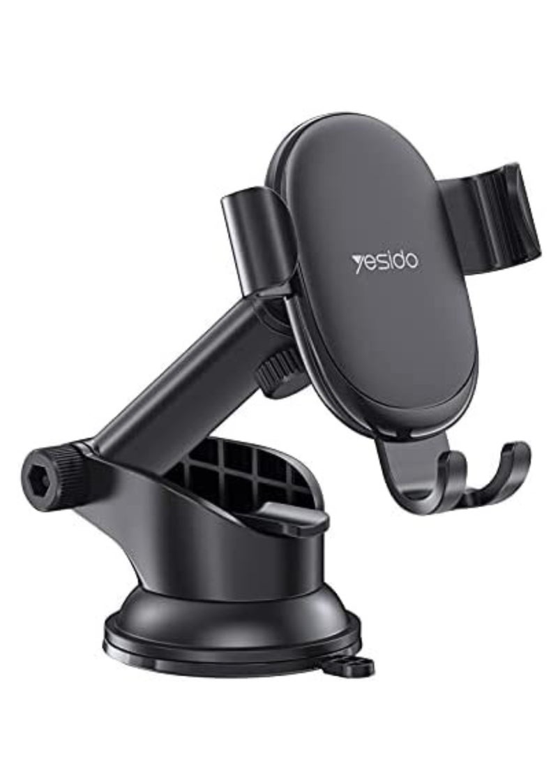 Yesido C120 Telescopic Car Dashboard Windshield Suction Phone Stand Gravity Holder - Image 1
