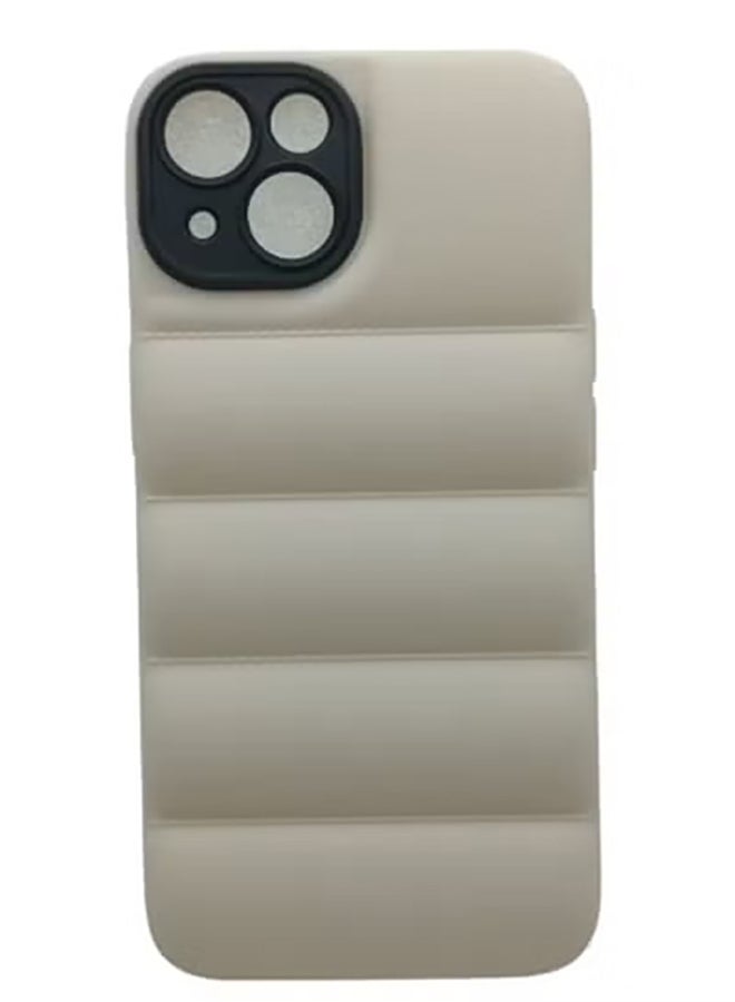 COVERSCART Beige Puffer Jacket Case (Matte) for Apple iPhone 14 - Image 1