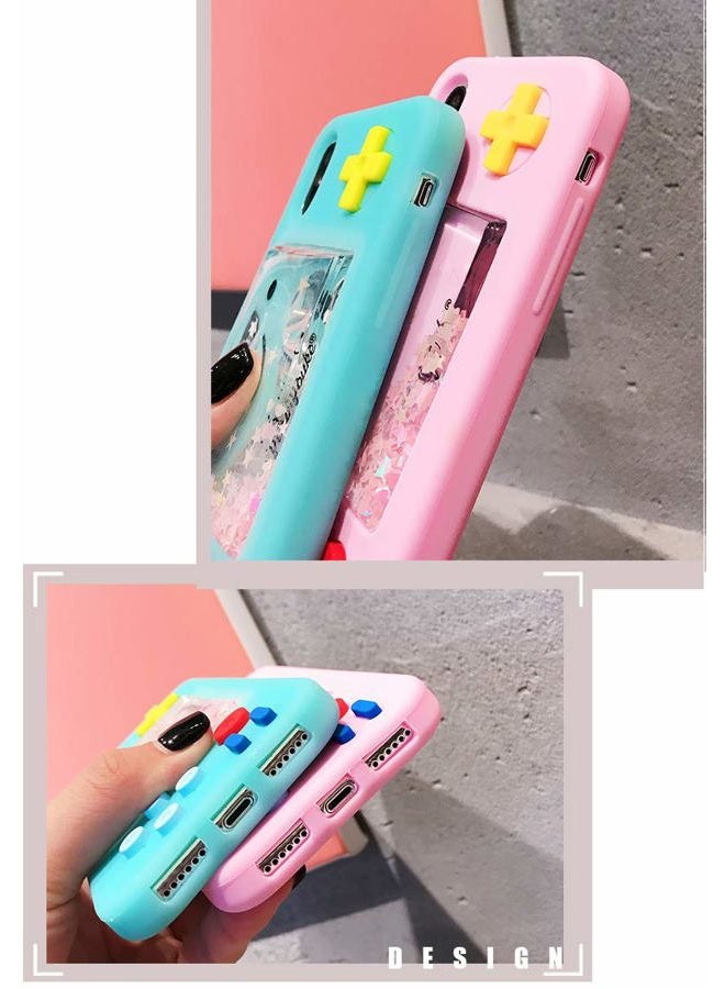 UnnFiko Squishy 3D Cartoon Game Shape Case Compatible with iPhone, Creative Liquid Stars Funny Play Case Soft Rubber Protective Cover (Blue, iPhone 13) - Image 3