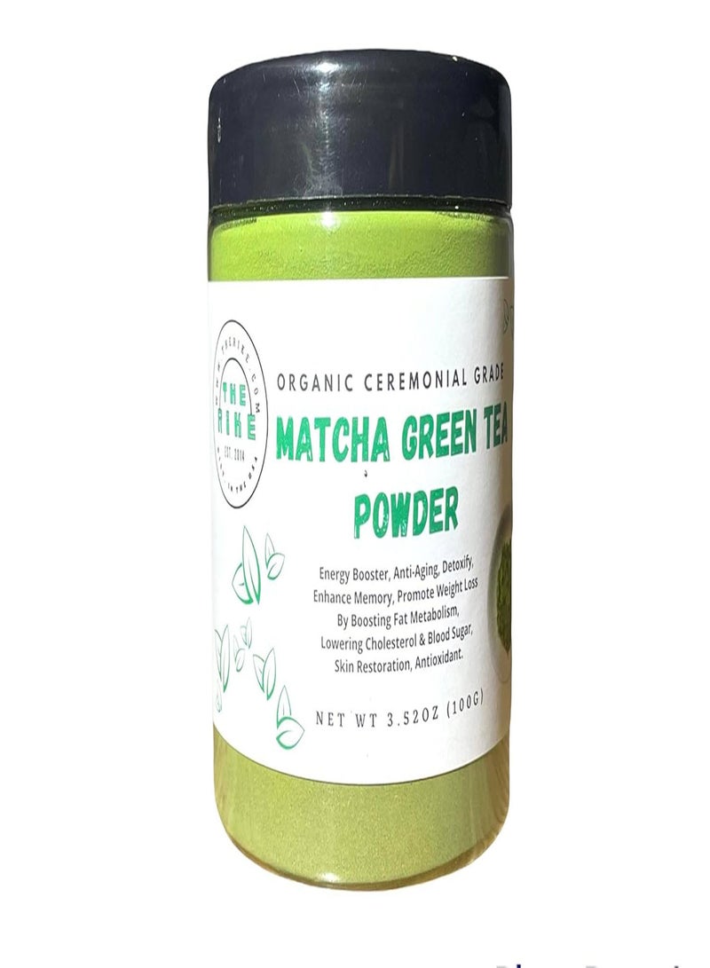 GGOOT Ceremonial Grade Matcha Tea Powder herbal tea matcha green tea Powder Organic Certified Energy Booster Detox tea for Facial Mask, Drink Latte Tea, bubble tea, protect the liver, promote heart health, Improve Digestion, Immune Boosting, Wound Healing, Promotes Weight Loss, Detox, Antioxidants, Anti-inflammatory, CERTIFIED LAB TESTED - 100 Gram - Image 1