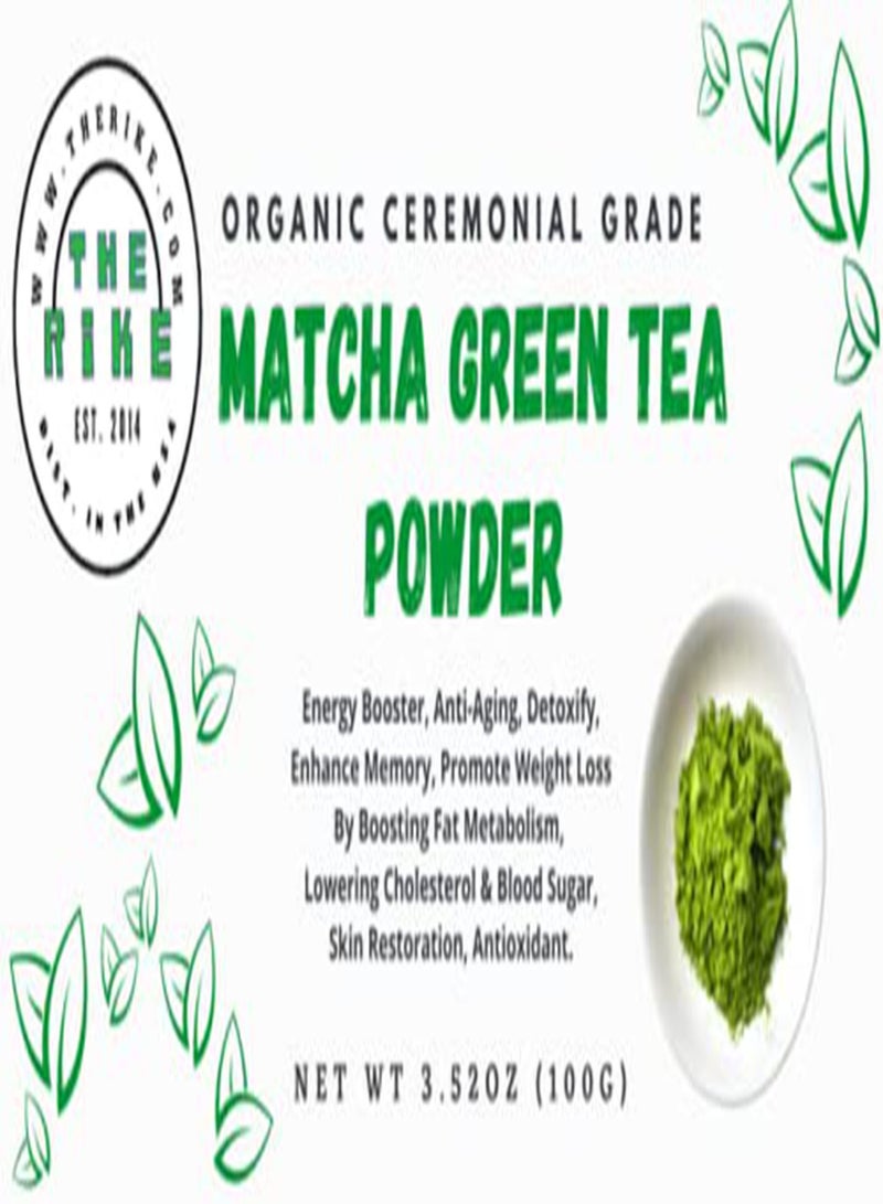 GGOOT Ceremonial Grade Matcha Tea Powder herbal tea matcha green tea Powder Organic Certified Energy Booster Detox tea for Facial Mask, Drink Latte Tea, bubble tea, protect the liver, promote heart health, Improve Digestion, Immune Boosting, Wound Healing, Promotes Weight Loss, Detox, Antioxidants, Anti-inflammatory, CERTIFIED LAB TESTED - 100 Gram - Image 4