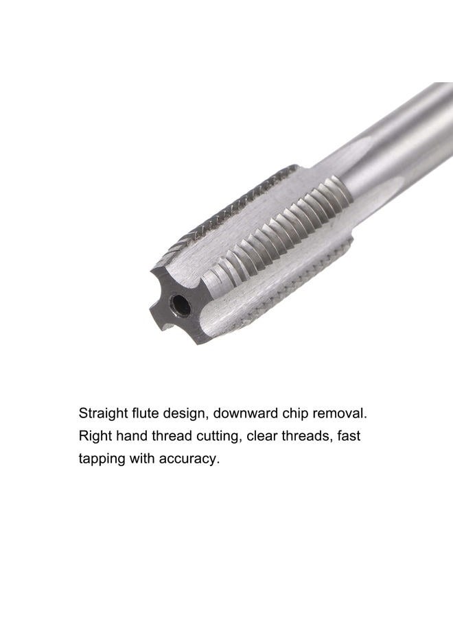 uxcell Thread Milling Taps, 7/16-20 UNF High Speed Steel (HSS) 4 Straight Flutes Machine Screw Thread Threading Tap, 5" Length (Extra Long) - Image 3