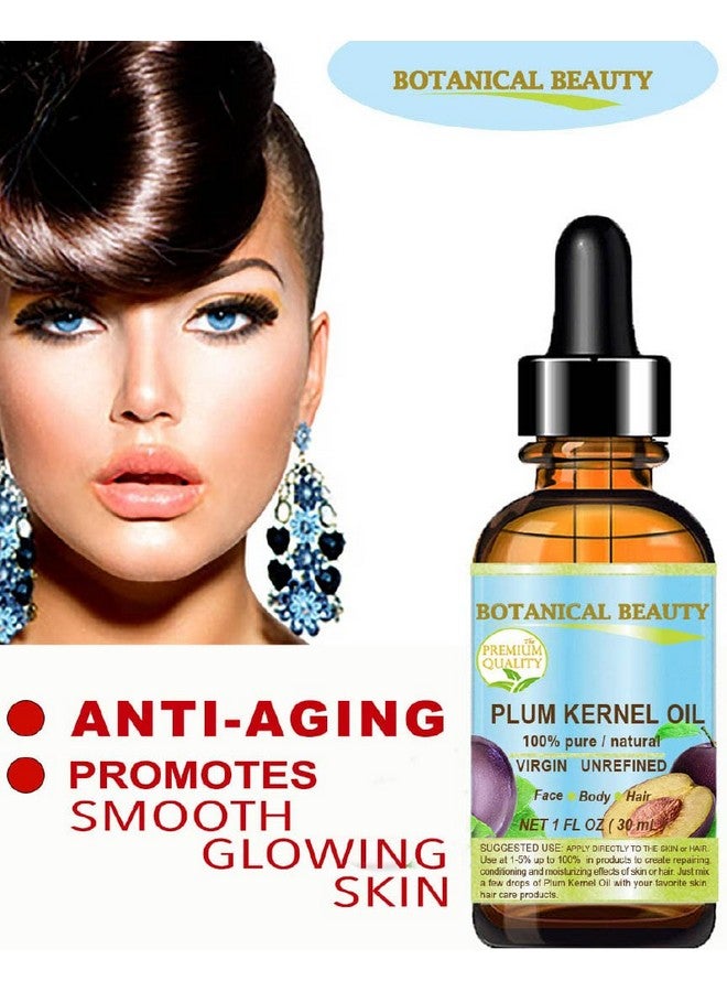 Botanical Beauty French Plum Kernel Oil 100% Pure Natural Virgin Unrefined Cold Pressed Carrier Oil 0.33 Oz 10 Ml For Face Skin Hair Lips Nails. Skin Superfood. Face Moisturizer Oil - Image 4