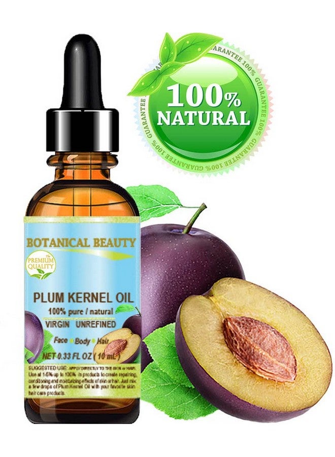 Botanical Beauty French Plum Kernel Oil 100% Pure Natural Virgin Unrefined Cold Pressed Carrier Oil 0.33 Oz 10 Ml For Face Skin Hair Lips Nails. Skin Superfood. Face Moisturizer Oil - Image 2