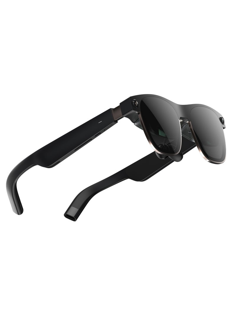 XREAL - XREAL Air 2 Ultra AR Glasses, Titanium AR Glasses, with 3D Environment Sensors, Hand tracking, 52 Degree FOV, Up to 120Hz, Watch, Stream, and Game on PC/Android/iOS, PlayStation 5/Xbox/Nintendo Switch - Image 1