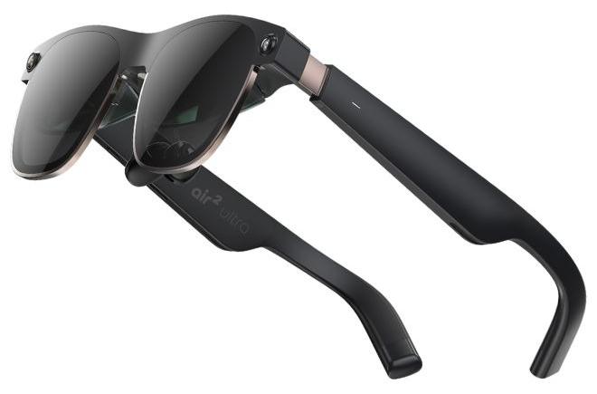XREAL Air 2 Ultra AR Glasses, Titanium AR Glasses, with 3D Environment Sensors, Hand tracking, 52 Degree FOV, Up to 120Hz, Watch, Stream, and Game on PC/Android/iOS, PlayStation 5/Xbox/Nintendo Switch - Image 1