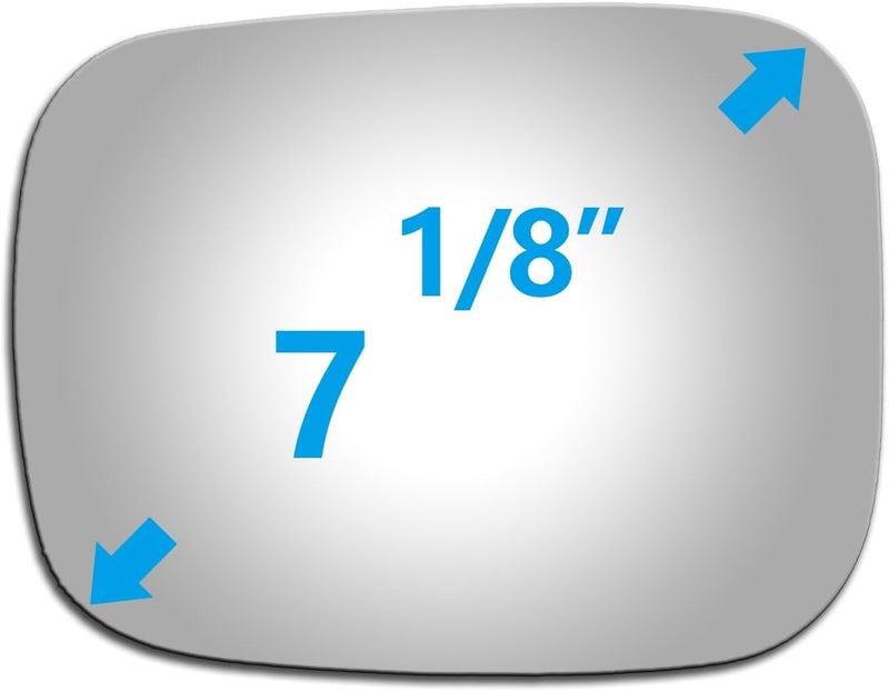 Adanz Replacement Mirror Glass for Volvo V70, XC70, and XC90 (2007-2014) - Image 3