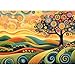 Hiwhy Colorful Tree Landscape 1000 Piece Puzzle for Adults Fun Puzzles Art Painting Jigsaw Puzzles Family Game Home Decor - Image 2