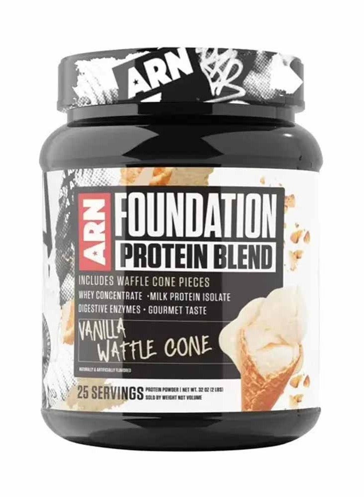 Foundation Protein Blend 25 Servings  2lbs - Vanilla Waffle Cone