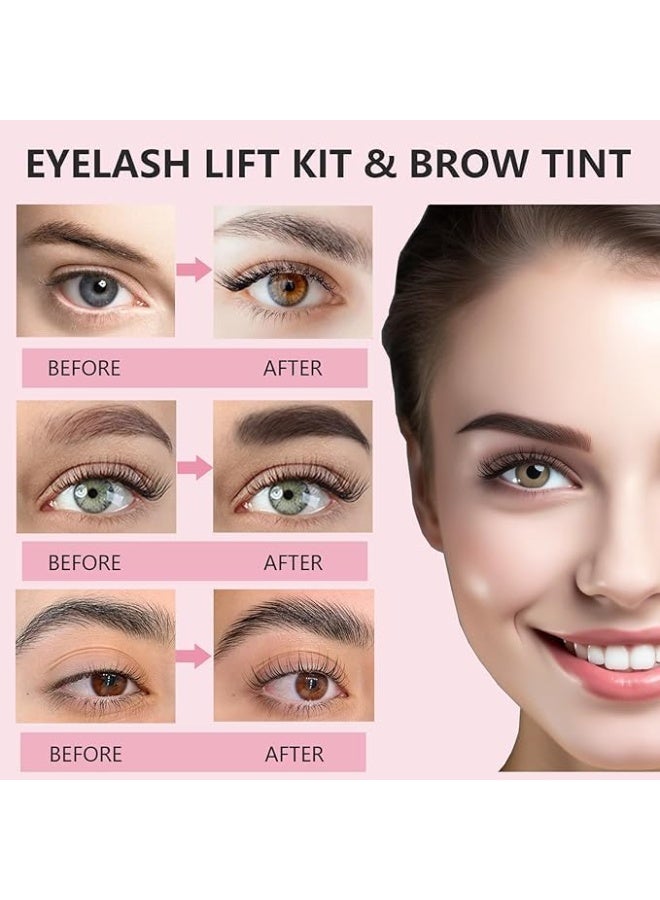 SYOSI 4 in 1 Lash and Brow Lift Kit,Professional Eyelash & Eyebrow Set and Curling Eyelash Perm Kit, Quick Lifting Perming & Voluminous Coloring With Complete Tools diy Use at Home & Salon Supplies - Image 3