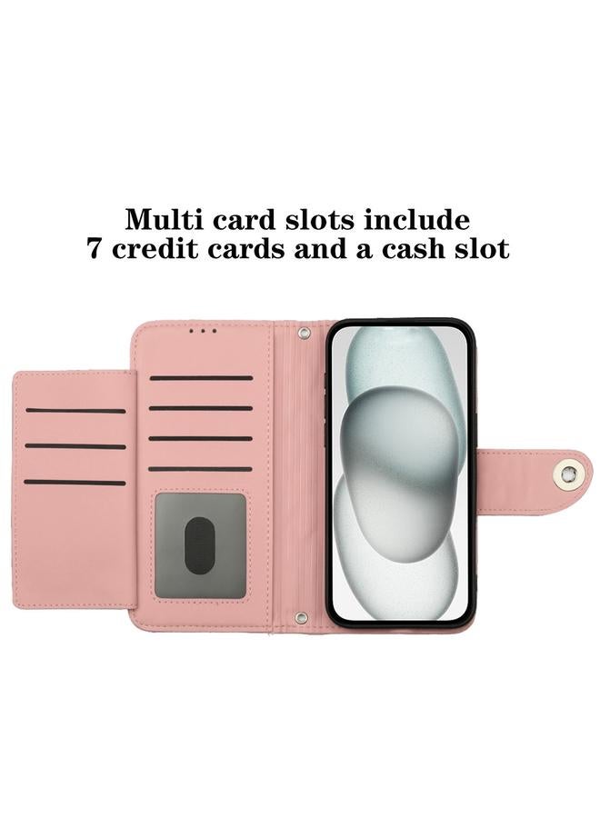 زبون جراب لهاتف Infinix Smart 8 جراب هاتف جلدي قلاب بملمس معيني مع حبل تعليق - Image 4