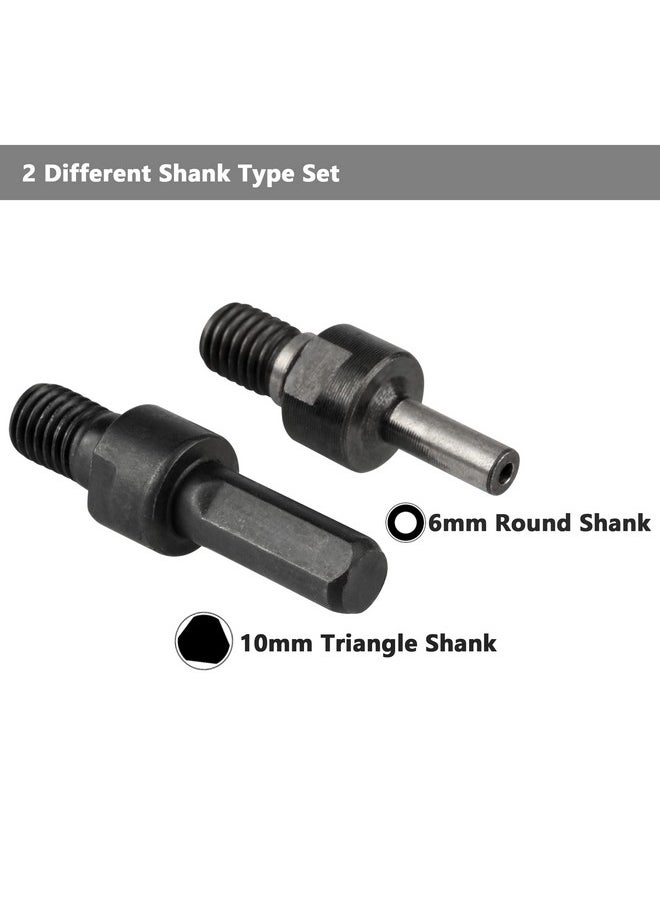 Yakamoz - Yakamoz Drill Angle Grinder Adapter with Flange Nut Parts Set, 6mm and 10mm Drill Arbor Mandrel Adaptor with 3 Set Replacement Grinder Flange Nuts and Spanner Wrench Conversion Tool - Image 1