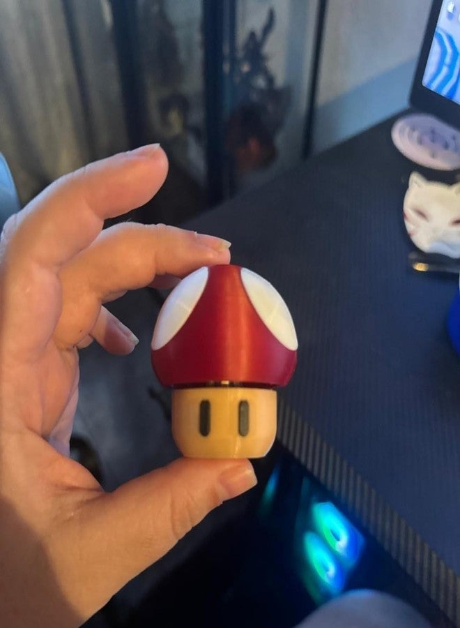 3D Craft Mushroom Fidget Toy –Plastic Relief Toy for Kids & Adults | Pop Push Sensory Toy | Cute Portable Fidget for Anxiety & Focus - Image 4