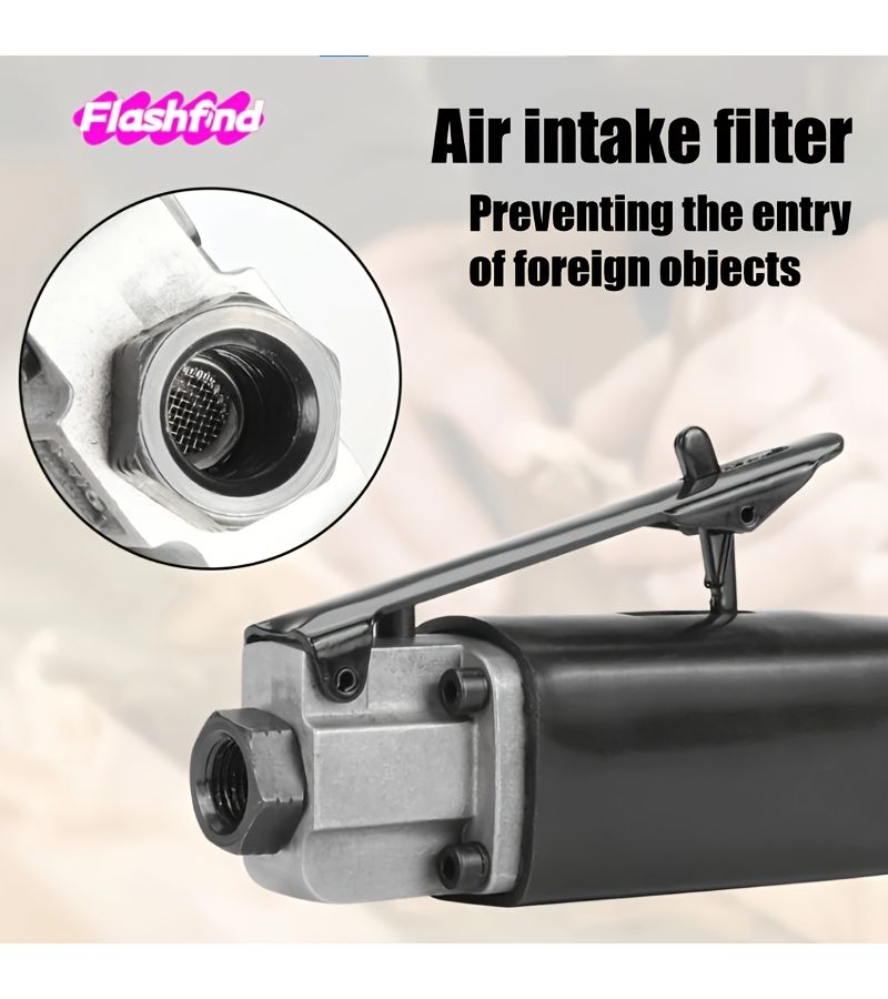 7 Pieces Alloy Pneumatic Reciprocating Saw With Europa Version Portable Air Cutting Saw No Need Electricity Compatible With Air Compressor Professional Grade Cutting Ability Sturdy Durable For Golden Flex Sheet Material - Image 5