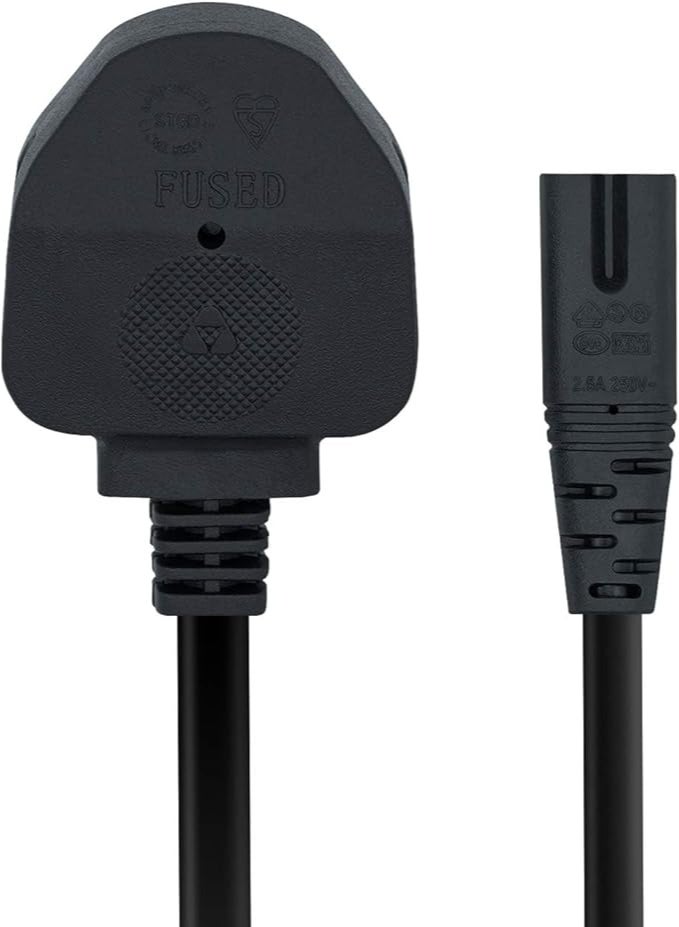 neolink كابل طاقة NEOLINK ذو طرفين 1.5 متر لأجهزة HP Envy/OfficeJet، Canon Pixma/Maxify، Epson، Brother، Dymo Label Writer، Sony PlayStation 2/3/4 (PS2/PS3/PS4)، Xbox One X، Xbox 1s - Image 2