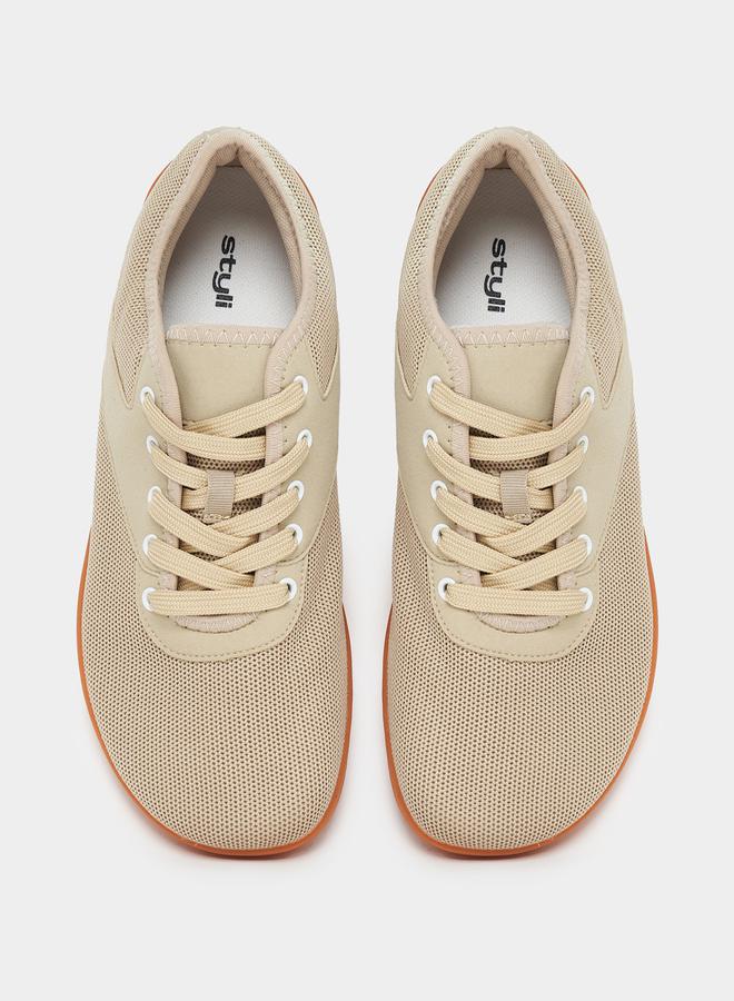 Styli Knitted Lace Up Lightweight  Sneakers  - Image 5