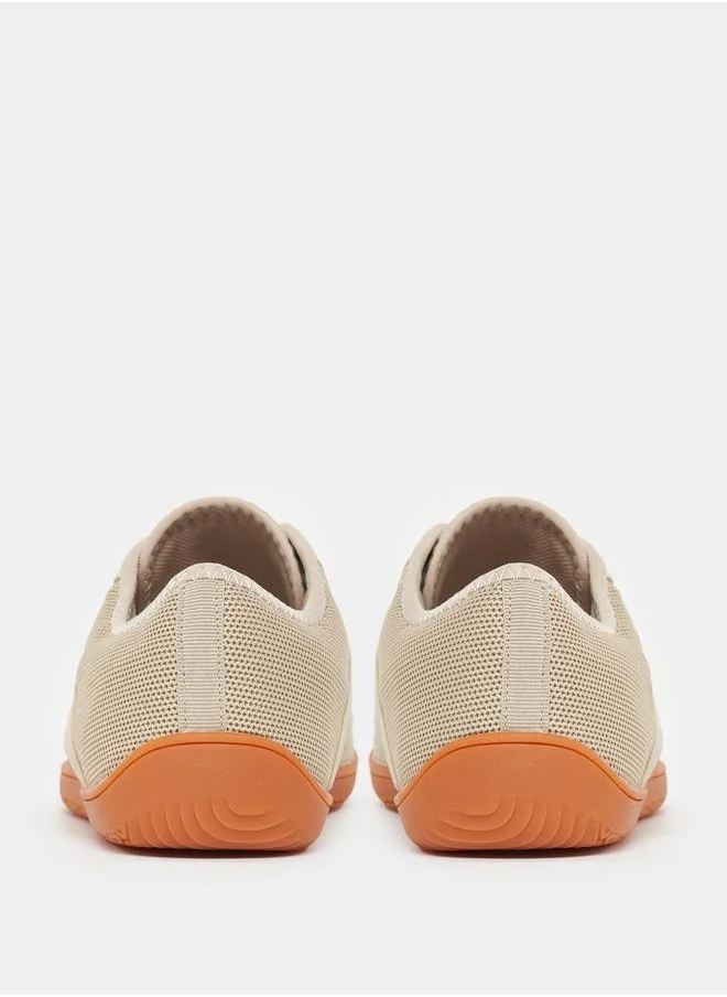 Styli Knitted Lace Up Lightweight  Sneakers
