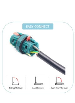 KASTWAVE KASTWAVE IP68 Waterproof Junction Box M20 Outdoor Electrical Cable Connectors 2 Way 3 Pin for Quick Repair Extender Power Wire Cord Range 9~12mm (5 Pack)  - Image 4