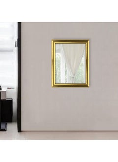 Vertical Wall Mount Mirror for Makeup, Bathroom, Bedroom, Living Room – 36x46cm, Small Decorative Mirror with Durable PVC Frame, Modern Wall Mirror for Home Décor - Metallic Gold - pzsku/ZCC7AA8F55478B52A8856Z/45/_/1721725877/5f0f030c-23a6-47d9-ae28-09fc0f85101b