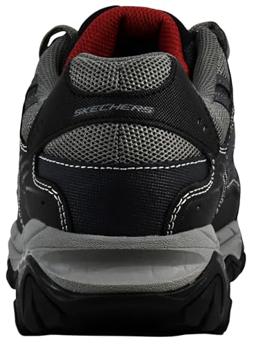 SKECHERS أحذية سكيشرز للرجال بعد الاحتراق M. Fit – جلد علوي، نعل داخلي من رغوة الذاكرة، نعل خارجي من المطاط، أزرق داكن، 10 عريض - Image 4