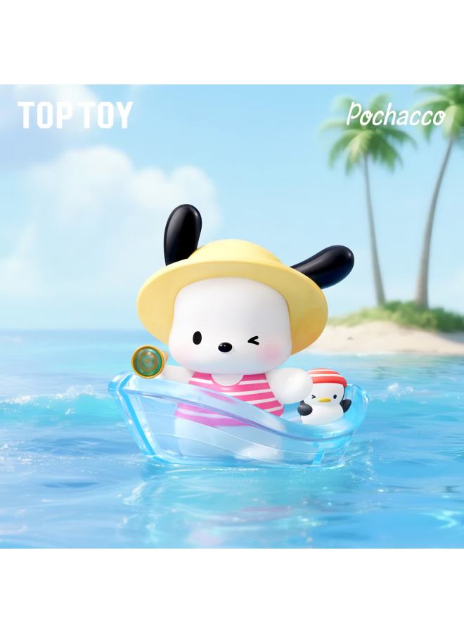 Top Toy Sanrio Pochacco Travel Diary Series Blind Box Figurine Desktop Decoration Girls Birthday Gift Sealed Box - Image 3
