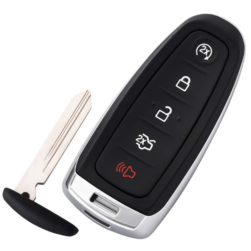 Ford Replacement Key Fob Shell Case Cover Smart Keyless Entry Remote Blank Key Fit for Ford Edge Escape Explorer Focus Flex Taurus Fusion Lincoln MKS MKT MKX