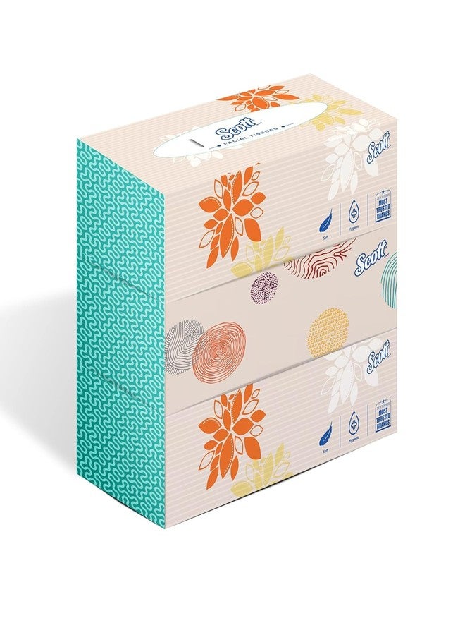 سكوت علبة مناديل وجه مسطحة من طبقتين من كيمبرلي كلارك سكوت، 200 منديل، عبوة من 3 قطع (إجمالي 600 منديل) (60059) - Image 1