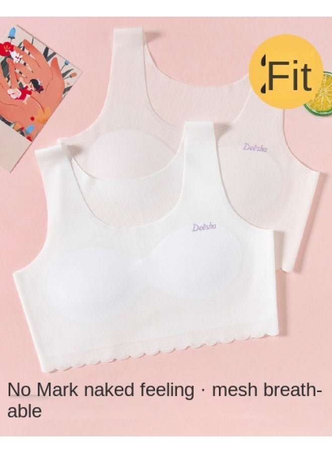 DEESHA Pack Value Set Mesh Bralette】seamless Breathable Bra For Teens - Second Stage Training Bra For Adolescent Girls - Image 1