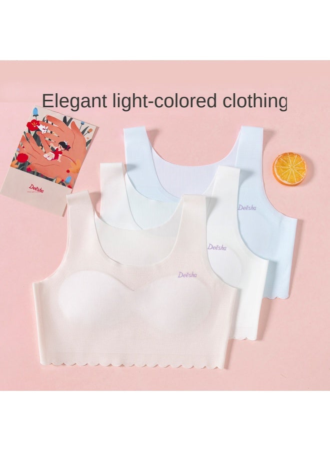 DEESHA Pack Value Set Mesh Bralette】seamless Breathable Bra For Teens - Second Stage Training Bra For Adolescent Girls - Image 3