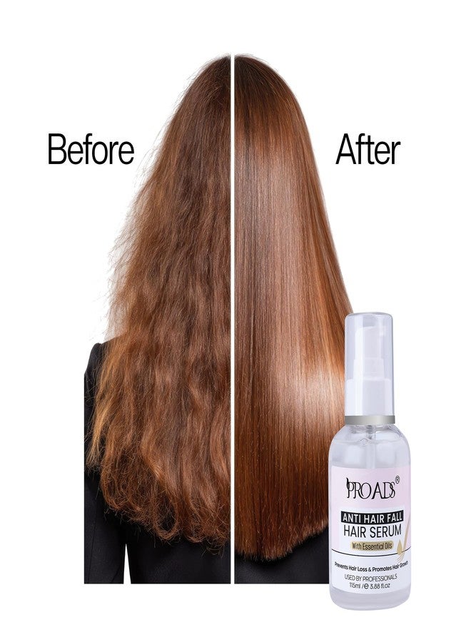 PRO ADS PROADS® Professional Anti-Hair Fall Serum | Recovery Of Hair Damage | Almonds | Best For Boosting Hair Regrowth And Reduction In Hair Fall | Home Care After Shampoo | Unisex | 115ml - Image 4