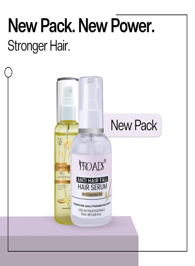 PRO ADS PROADS® Professional Anti-Hair Fall Serum | Recovery Of Hair Damage | Almonds | Best For Boosting Hair Regrowth And Reduction In Hair Fall | Home Care After Shampoo | Unisex | 115ml - Image 5