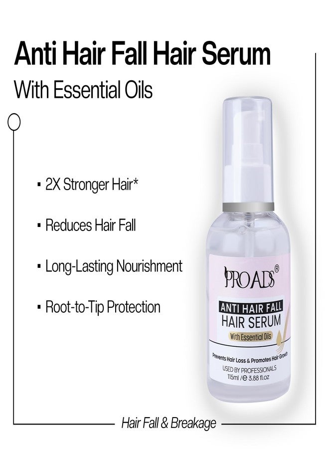 PRO ADS PROADS® Professional Anti-Hair Fall Serum | Recovery Of Hair Damage | Almonds | Best For Boosting Hair Regrowth And Reduction In Hair Fall | Home Care After Shampoo | Unisex | 115ml - Image 2