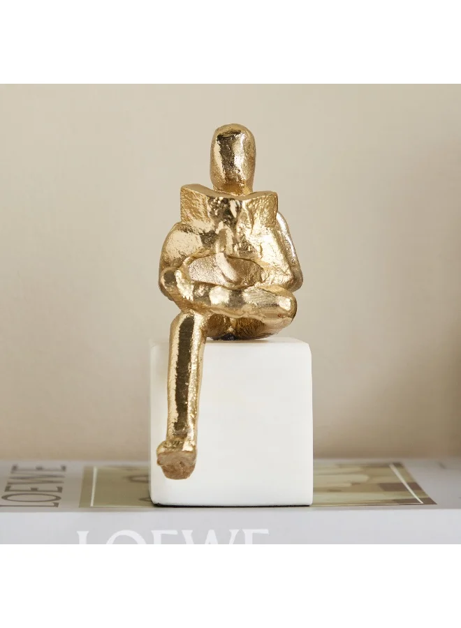 هوم بوكس فيولا ألومنيوم رجل قراءة طاولة زينة بالرخام الطبيعي