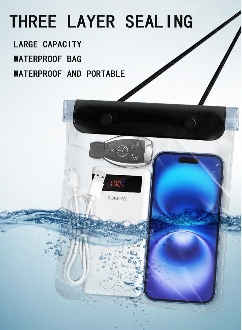 Waterproof Case, Cellphone Dry Bag, Waterproof Cell Phone Case, Drift Diving Smart Cellphones big size for every kind of mobil - Image 4